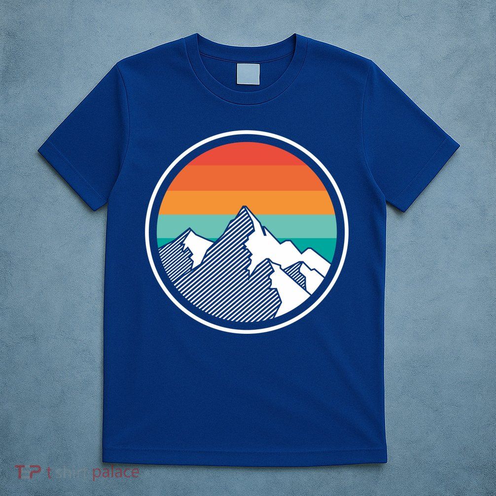 Retro Sunset Mountain T-Shirt