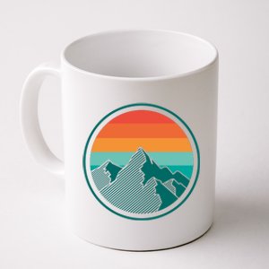 Retro Sunset Mountain Coffee Mug