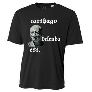 Roman Senator Marco PóRcio CatãO Quote Carthago Delenda Est Cooling Performance Crew T-Shirt