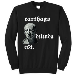 Roman Senator Marco PóRcio CatãO Quote Carthago Delenda Est Sweatshirt