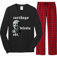 Roman Senator Marco PóRcio CatãO Quote Carthago Delenda Est Long Sleeve Pajama Set