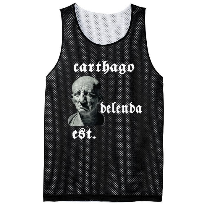 Roman Senator Marco PóRcio CatãO Quote Carthago Delenda Est Mesh Reversible Basketball Jersey Tank