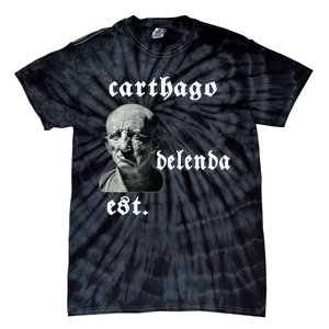 Roman Senator Marco PóRcio CatãO Quote Carthago Delenda Est Tie-Dye T-Shirt