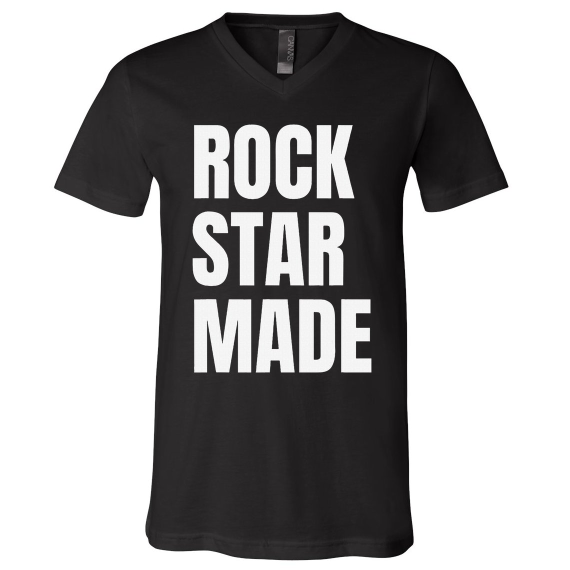 Rock Star Made Rockstar Made Rap Hip Hop Trap V-Neck T-Shirt