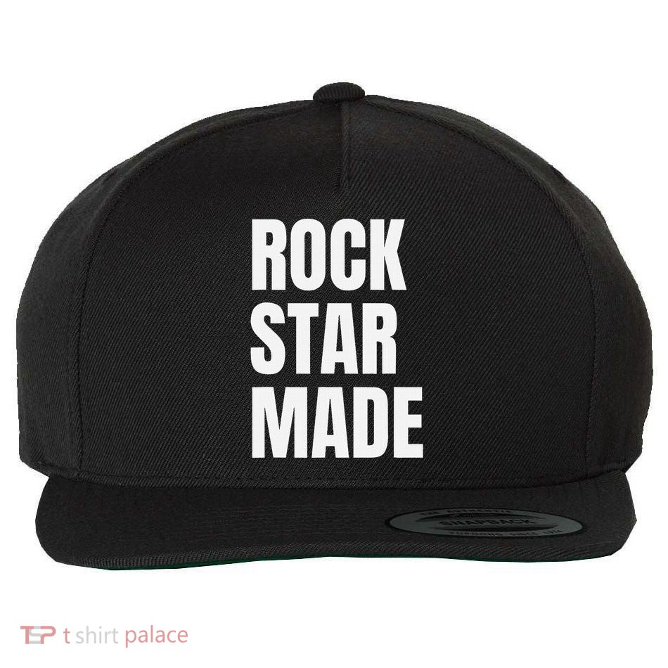 Rock Star Made Rockstar Made Rap Hip Hop Trap Wool Snapback Cap