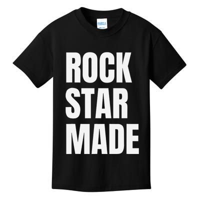 Rock Star Made Rockstar Made Rap Hip Hop Trap Kids T-Shirt