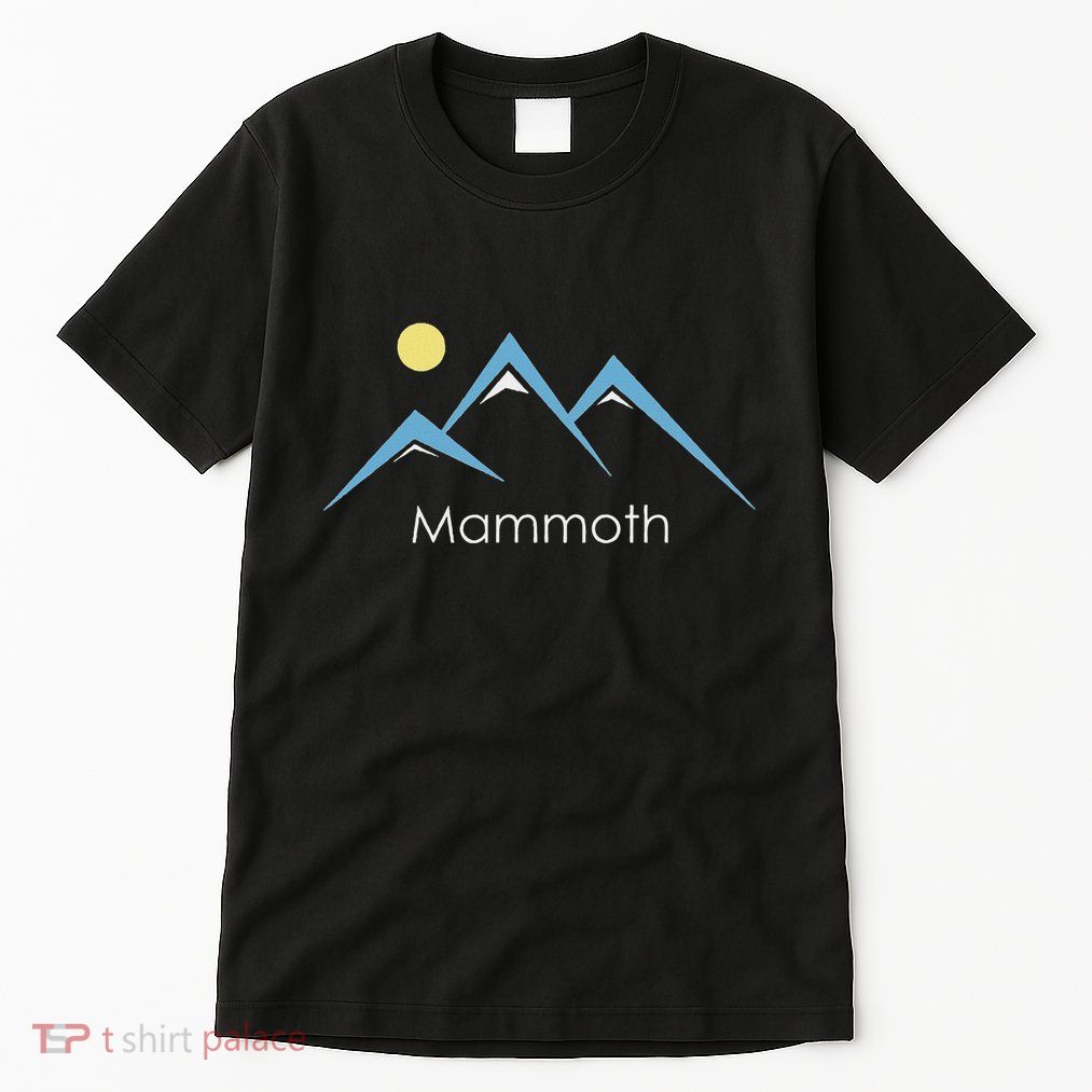 Retro Snowy Mountain Mammoth California Tall T-Shirt