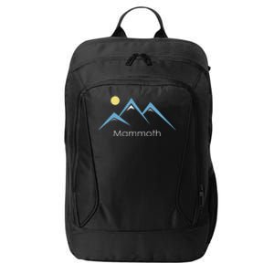 Retro Snowy Mountain Mammoth California City Backpack