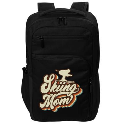 Retro Skiing Mom Sports Mama Mothers Day Gift Impact Tech Backpack