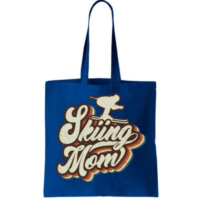 Retro Skiing Mom Sports Mama Mothers Day Gift Tote Bag