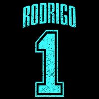 Rodrigo Supporter Number 1 Greatest Fan Youth Performance Sprint T-Shirt