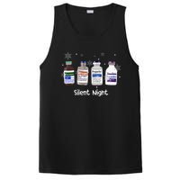 Retro Silent Night Icu Nurse Christmas Intensive Care Unit PosiCharge Competitor Tank