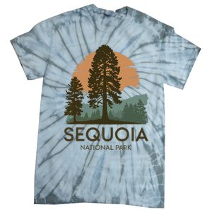 Retro Sequoia National Park Novelty Vacation Tree Minimalist Tie-Dye T-Shirt