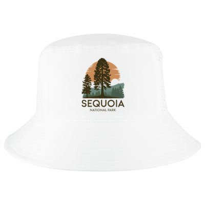 Retro Sequoia National Park Novelty Vacation Tree Minimalist Cool Comfort Performance Bucket Hat