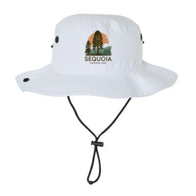 Retro Sequoia National Park Novelty Vacation Tree Minimalist Bucket Hat