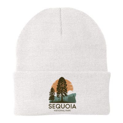 Retro Sequoia National Park Novelty Vacation Tree Minimalist Beanie