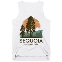 Retro Sequoia National Park Novelty Vacation Tree Minimalist Tank Top