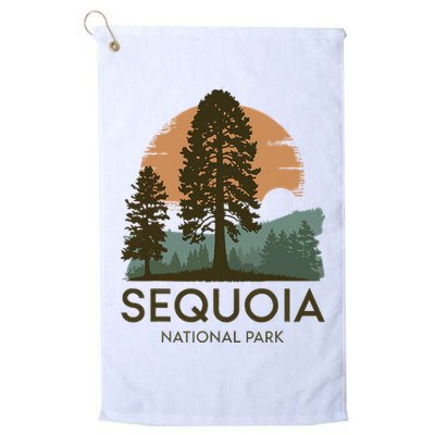 Retro Sequoia National Park Novelty Vacation Tree Minimalist Golf Towel
