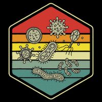 Retro Science Nerd Gift Microbiology Bacteria Biology Cooling Performance Crew T-Shirt
