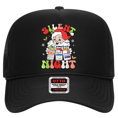 Retro Silent Night Icu Nurse Christmas Intensive Care Unit Trucker Hat