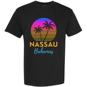 Retro Sunset Nassau Bahamas Beach Trip Vacation Summer Group Garment-Dyed Heavyweight T-Shirt