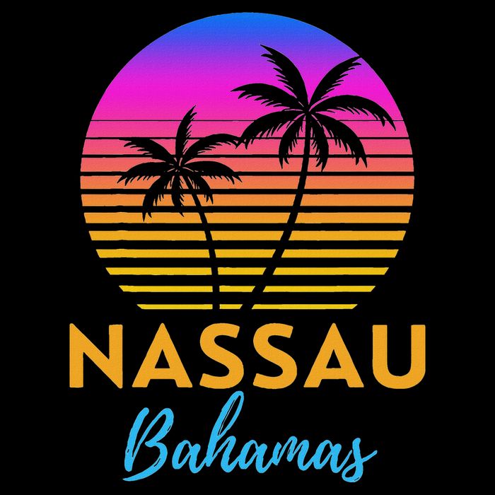 Retro Sunset Nassau Bahamas Beach Trip Vacation Summer Group Bucket Hat