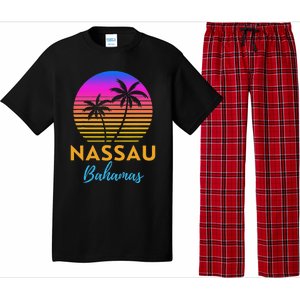 Retro Sunset Nassau Bahamas Beach Trip Vacation Summer Group Pajama Set