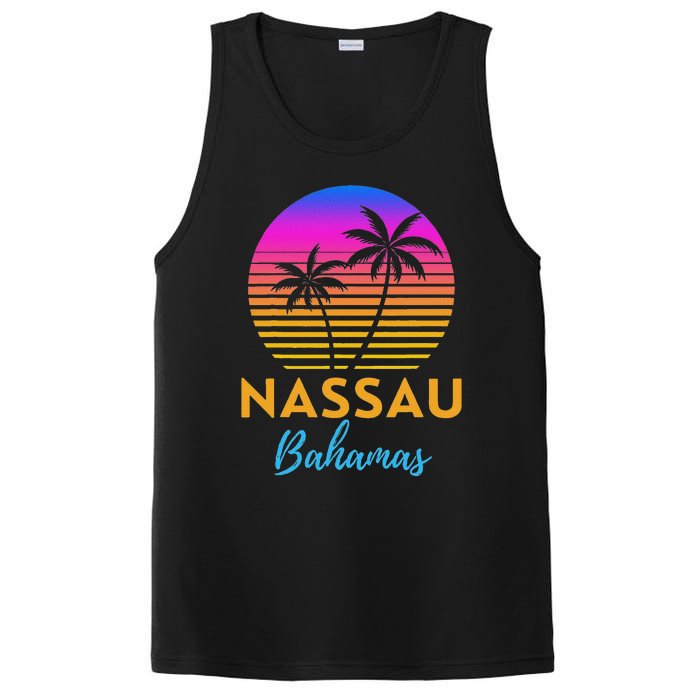 Retro Sunset Nassau Bahamas Beach Trip Vacation Summer Group PosiCharge Competitor Tank