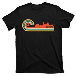 Retro Style New Orleans Louisiana Skyline T-Shirt