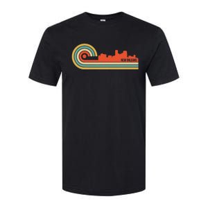 Retro Style New Orleans Louisiana Skyline Softstyle CVC T-Shirt