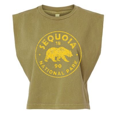 Retro Sequoia National Park Vintage Hiking Garment-Dyed Women's Muscle Tee