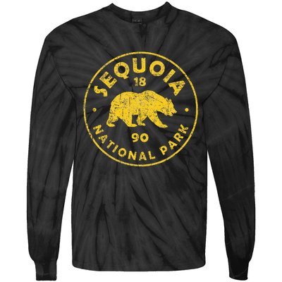 Retro Sequoia National Park Wo Tie-Dye Long Sleeve Shirt