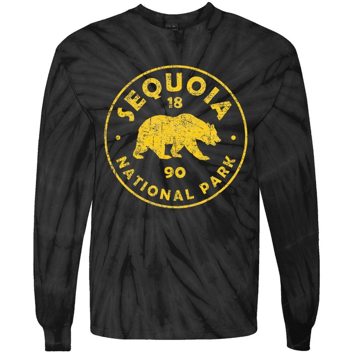 Retro Sequoia National Park Wo Tie-Dye Long Sleeve Shirt