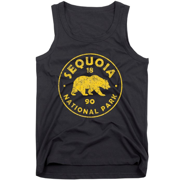 Retro Sequoia National Park Wo Tank Top