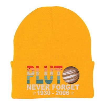 Retro Space Never Forget Pluto 1930 Gift 2006 Funny Gift Knit Cap Winter Beanie