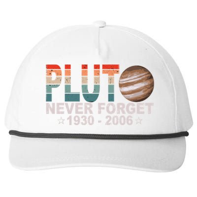 Retro Space Never Forget Pluto 1930 Gift 2006 Funny Gift Snapback Five-Panel Rope Hat