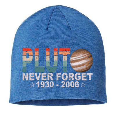 Retro Space Never Forget Pluto 1930 Gift 2006 Funny Gift Sustainable Beanie