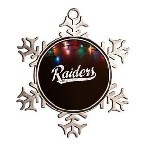 Raiders Sports Name Metallic Star Ornament