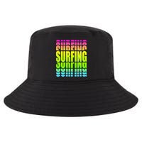 Retro Surfing Neon Cool Comfort Performance Bucket Hat