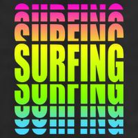 Retro Surfing Neon Cool Comfort Performance Bucket Hat