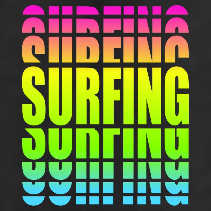Retro Surfing Neon Cool Comfort Performance Bucket Hat