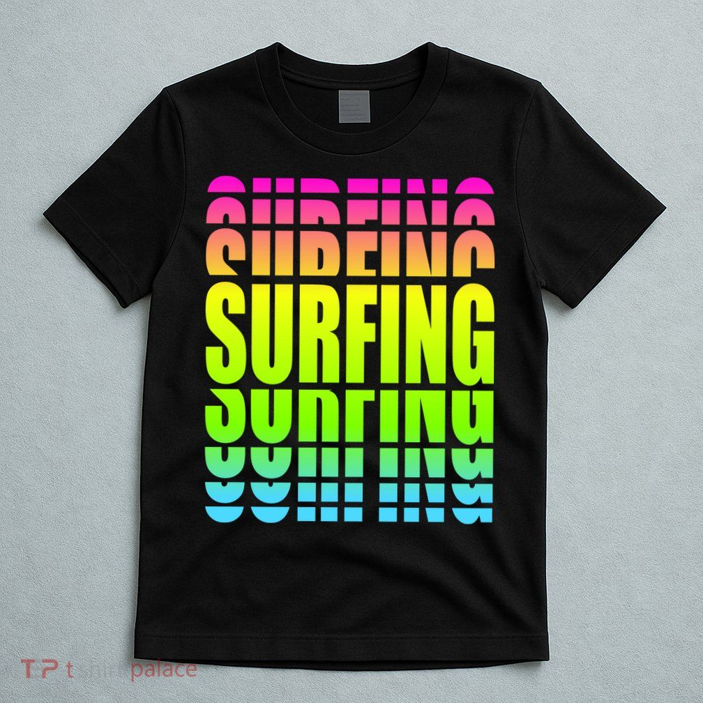 Retro Surfing Neon T-Shirt