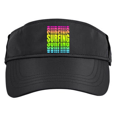Retro Surfing Neon Adult Drive Performance Visor