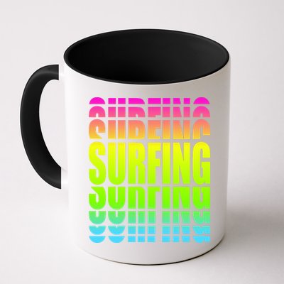 Retro Surfing Neon Mug
