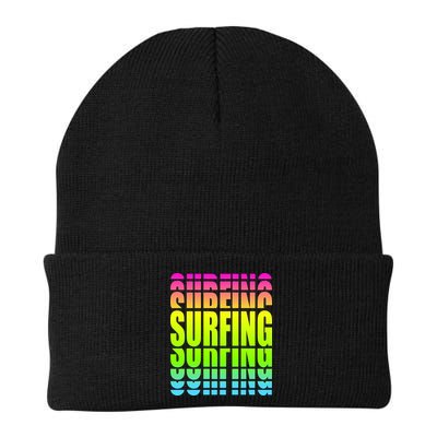 Retro Surfing Neon Beanie
