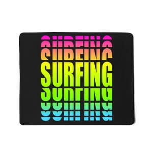 Retro Surfing Neon Mousepad