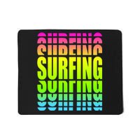 Retro Surfing Neon Mousepad