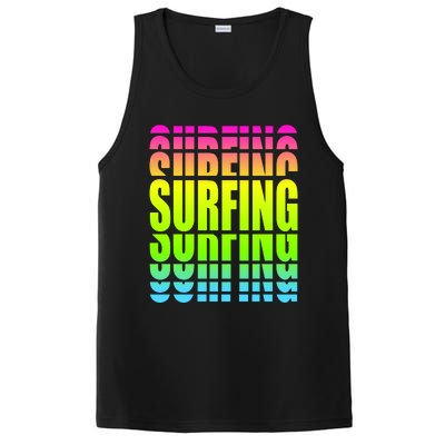 Retro Surfing Neon PosiCharge Competitor Tank