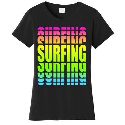 Retro Surfing Neon Women's T-Shirt