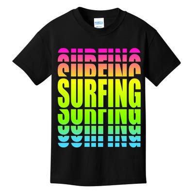 Retro Surfing Neon Kids T-Shirt